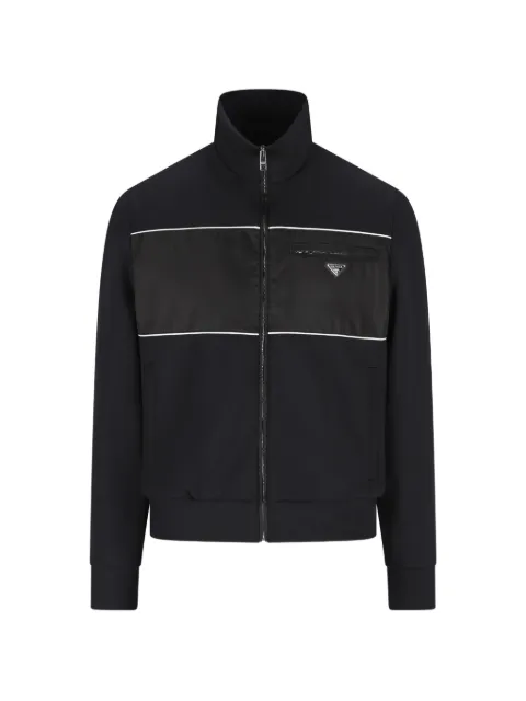 Prada logo-plaque jacket