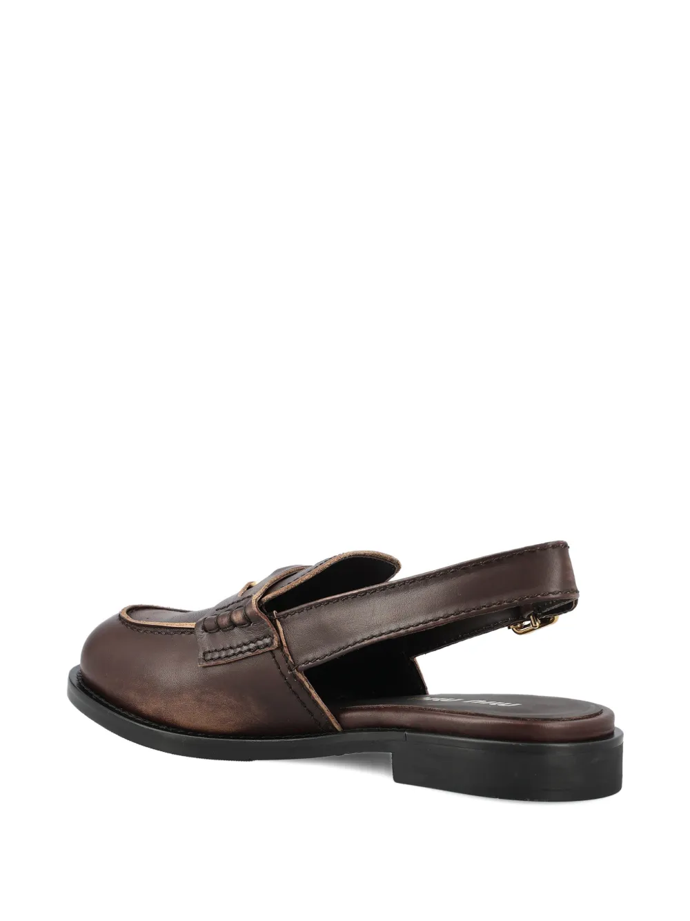Miu penny strap loafers Bruin