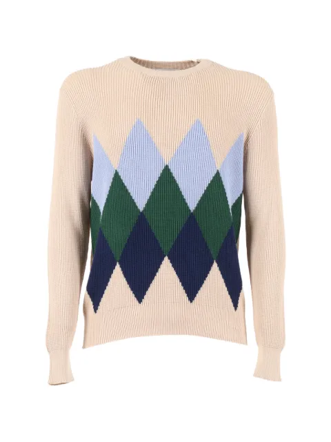 Ballantyne argyle crewneck jumper