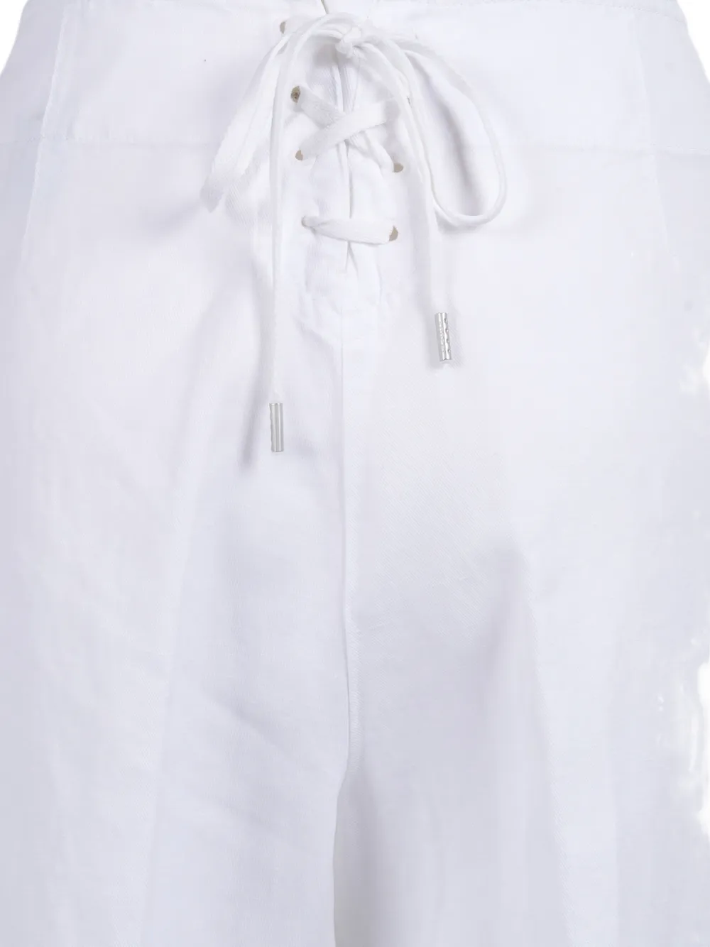  Aspesi Lace-up Trousers - White 