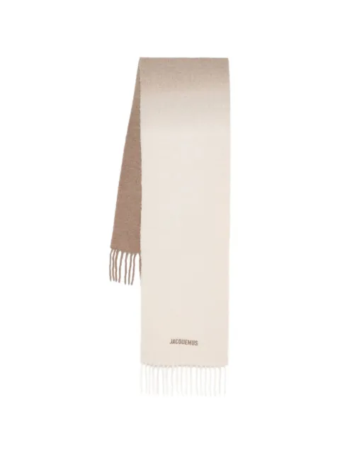 Jacquemus  L'écharpe Moisson ombre fringed scarf