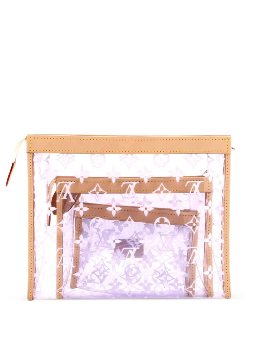 Louis Vuitton Pre-Owned Trio Poche Toilette Monogram PVC pouch - Bianco