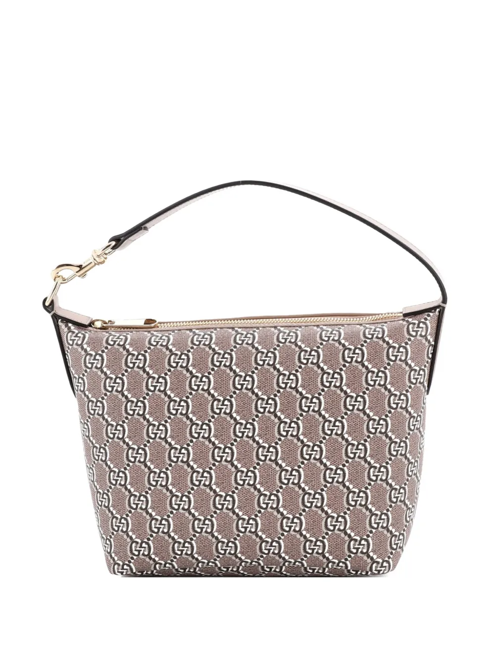 Gucci Pre-Owned Ophidia Zip Shoulder Bag GG Shadow Coated Canvas Super Mini hobo bag - Marrone