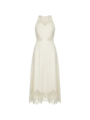 knee length dresses for ladies Sandro Levana beaded knit maxi dress main image 0