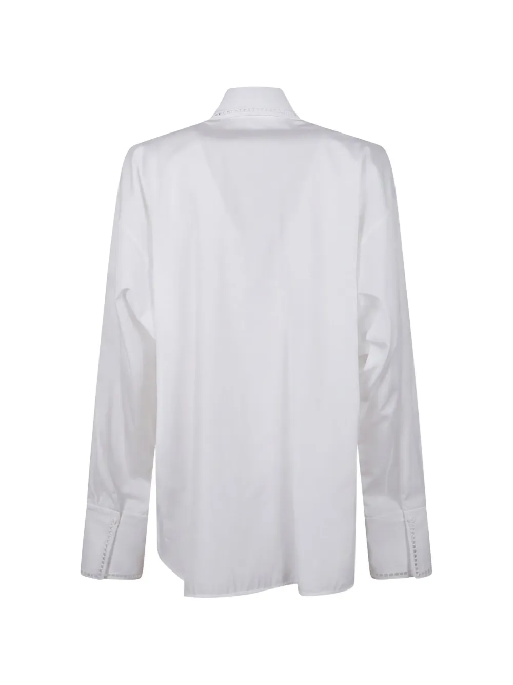 Ermanno Scervino Broderie anglaise blouse met kanten vlak Wit