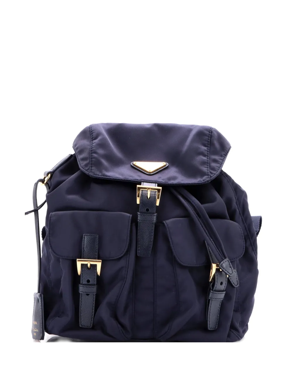 Prada Pre-Owned Re-Edition 1978 Pocket Re-Nylon with Saffiano Leather Small backpack - Blu
