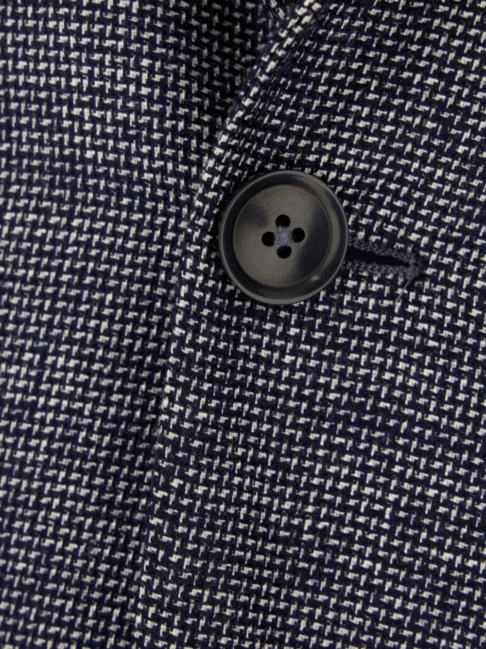 Zegna Blazer met enkele rij knopen Blauw