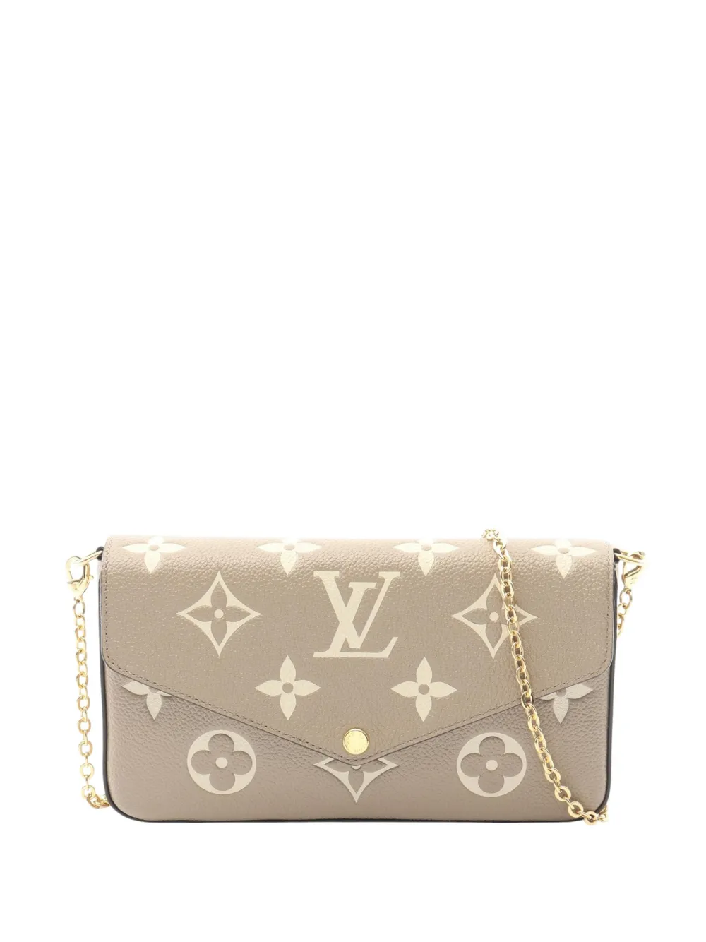 Louis Vuitton Pre-Owned 2021-2025 Bicolor Monogram Empreinte Pochette Felicie crossbody bag - Braun