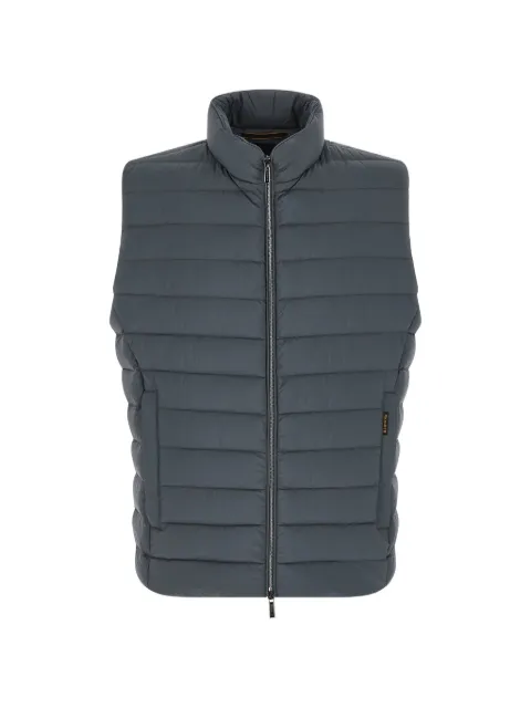 Moorer quilted zip vest