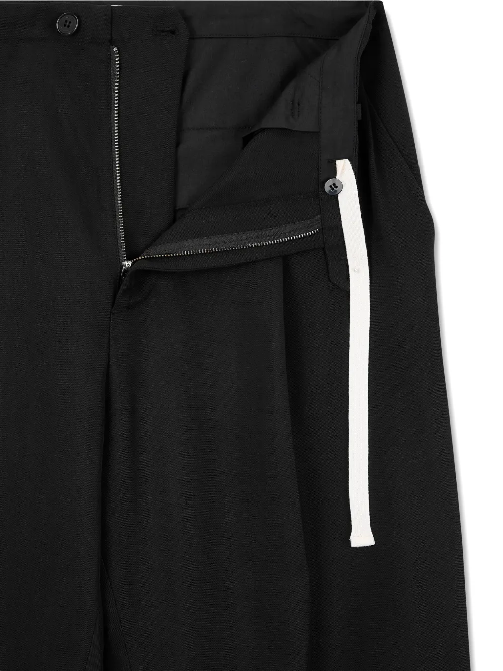TOMBOY Broek met gesmockt detail Zwart