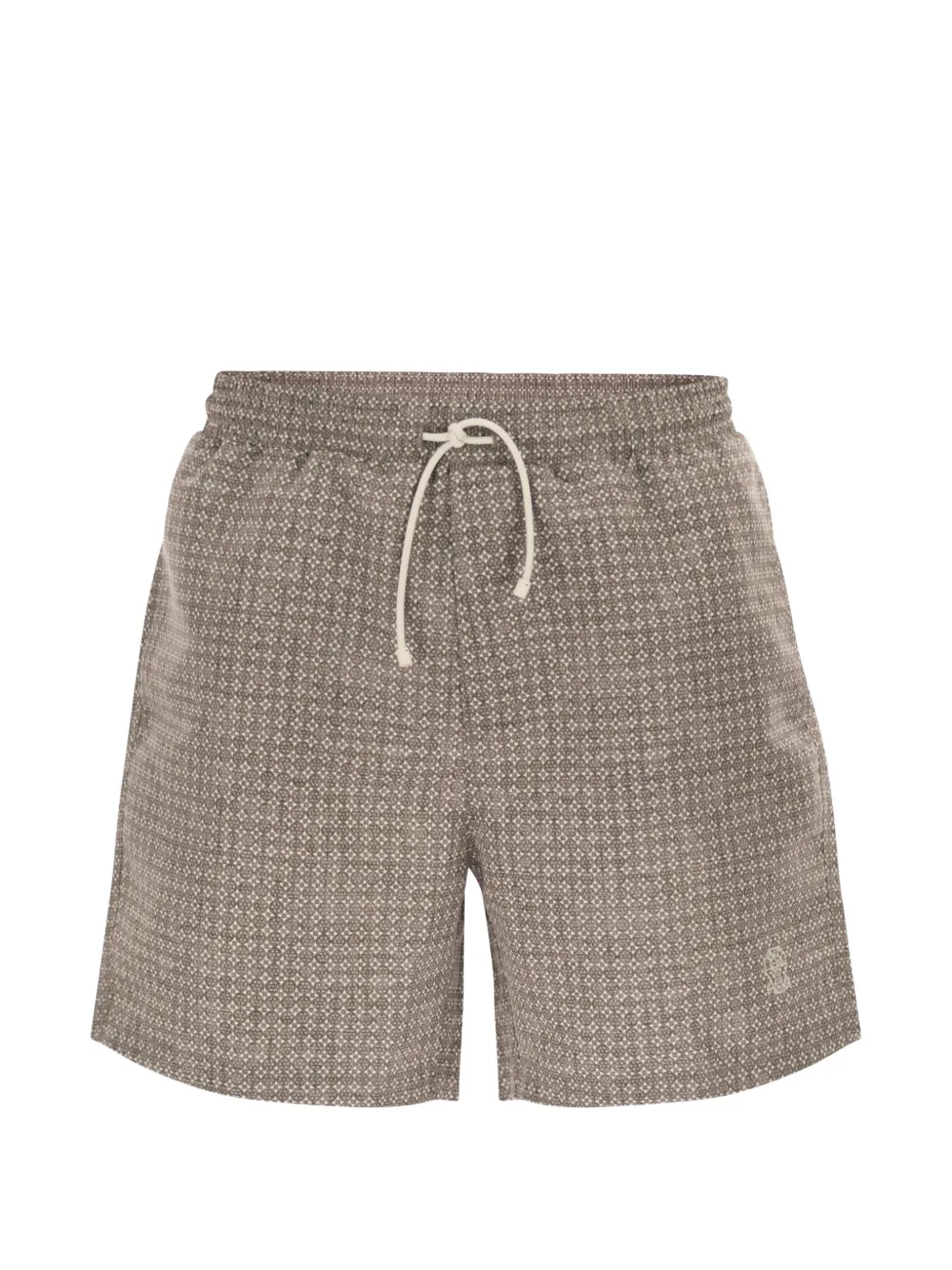 Brunello Cucinelli print swim short - Toni neutri