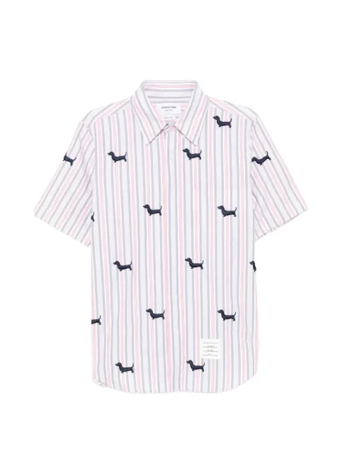 Thom Browne satin-stitch striped shirt