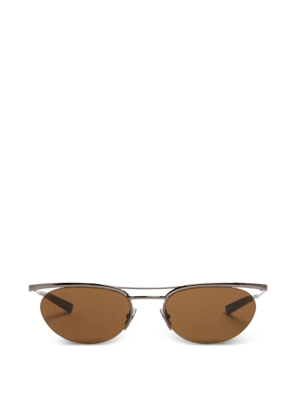 Saint Laurent Eyewear oval-frame sunglasses - Grigio