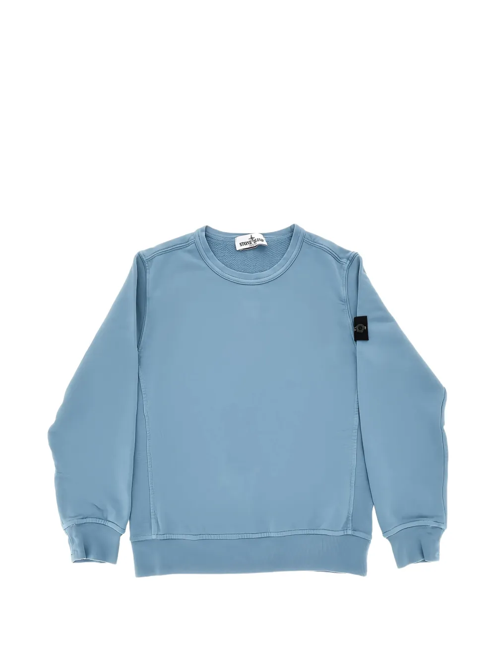 Stone Island Junior ribbed badge sweatshirt - Blu