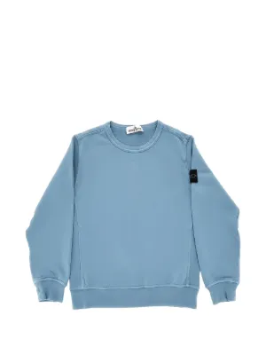 Stone Island Junior ロゴ スウェットシャツ | ブルー | FARFETCH JP