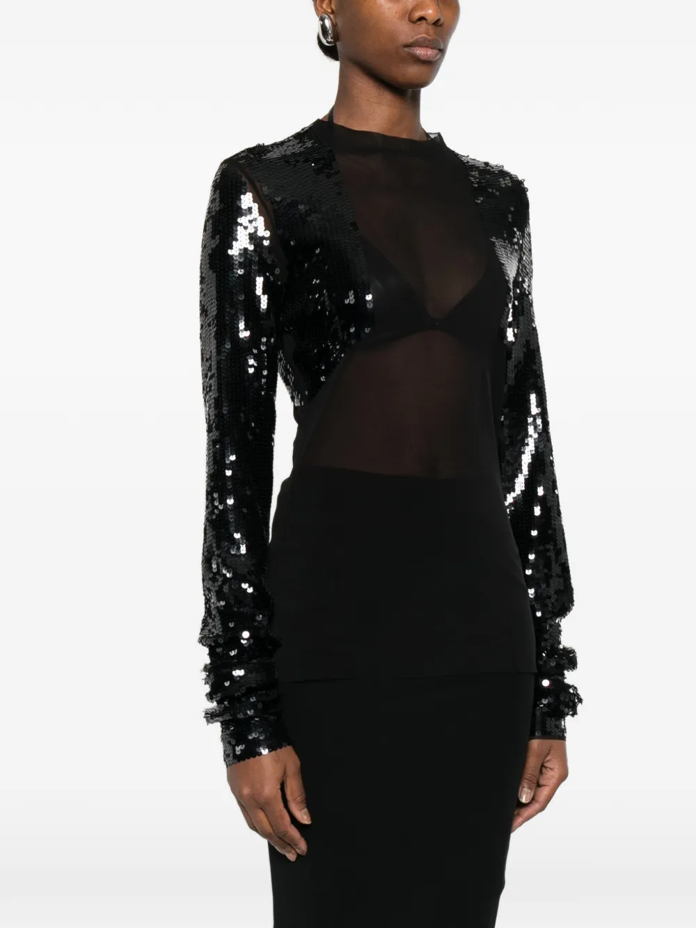 Rick Owens Dennis top Zwart