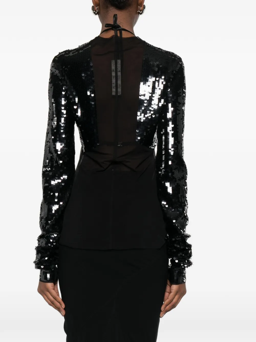 Rick Owens Dennis top Zwart