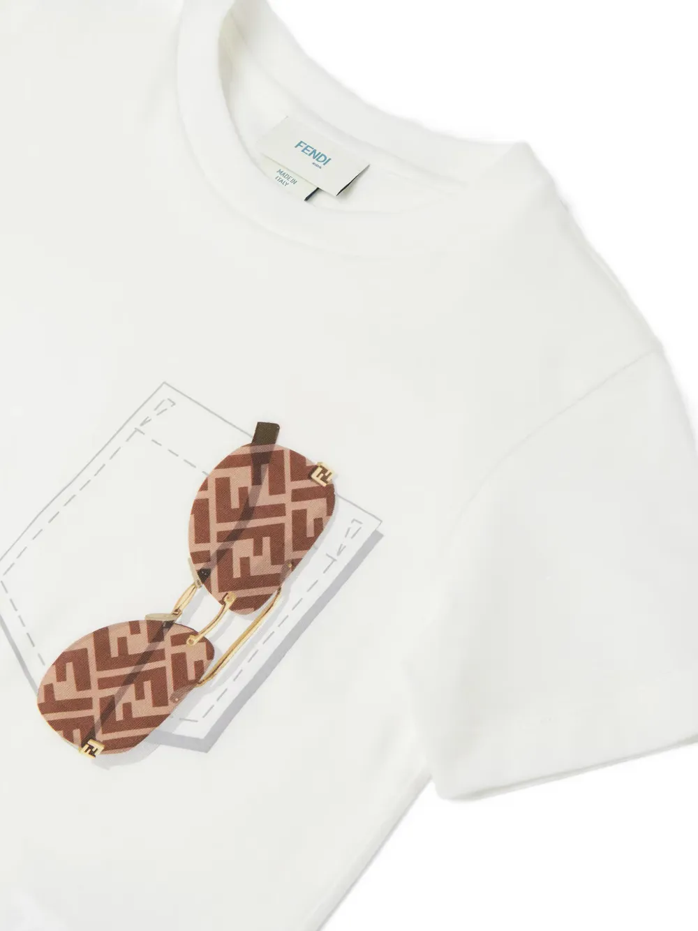 Fendi Junior T-shirt In White