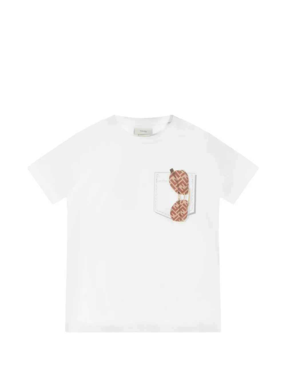 Fendi Kids printed T-shirt - Bianco