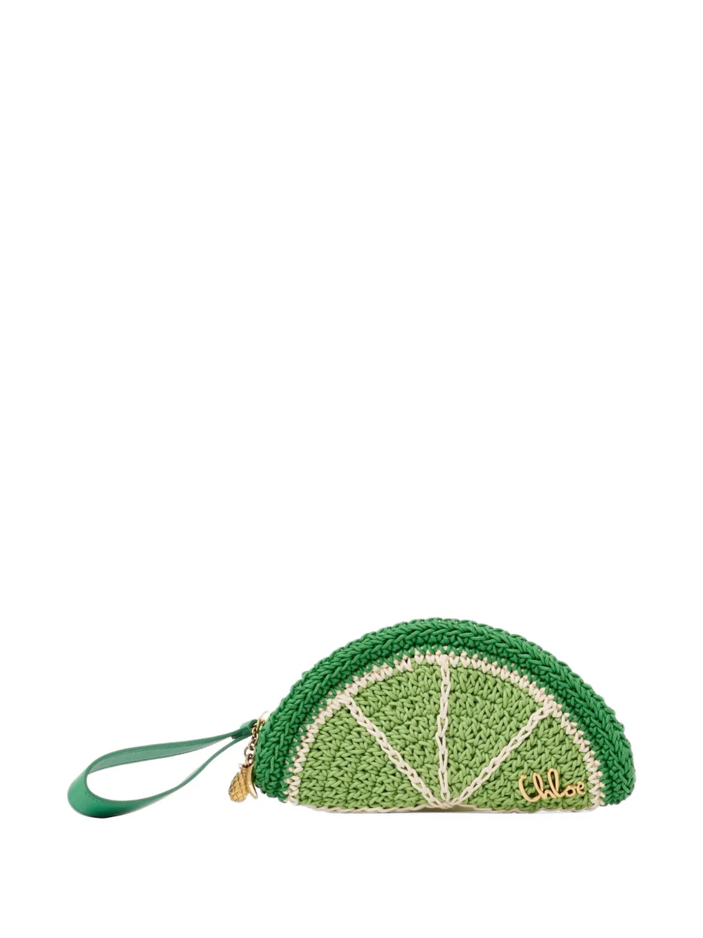 Chloé Tropicus Lime crochet clutch - Verde