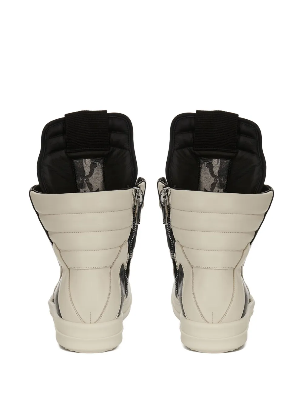 Rick Owens Jumbolace Geobaskets extended-tongue geometric-panels sneakers Zwart