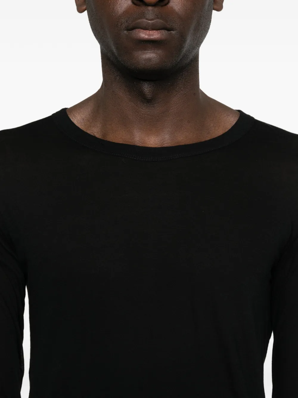 Rick Owens T-shirt met lange mouwen Zwart