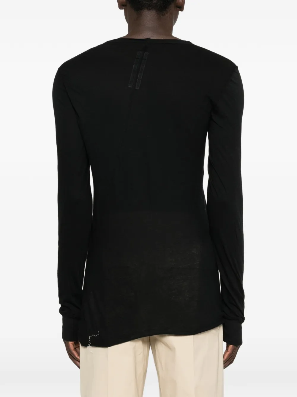 Rick Owens T-shirt met lange mouwen Zwart