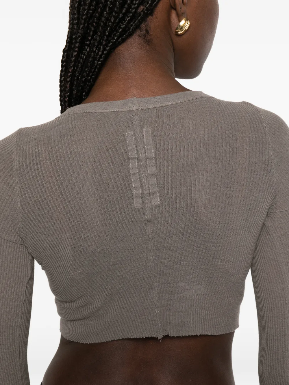 Rick Owens Cropped T-shirt Grijs