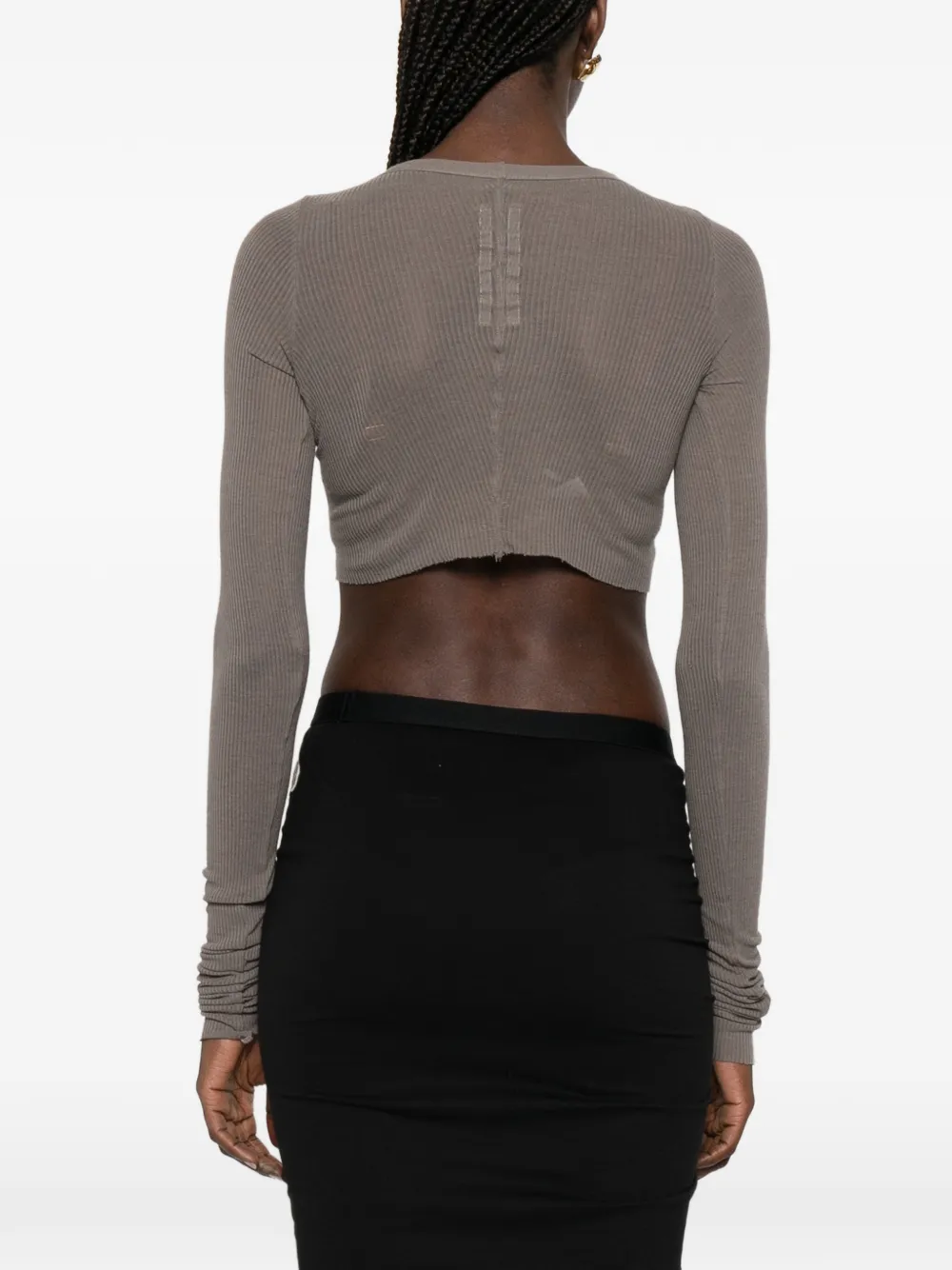 Rick Owens Cropped T-shirt Grijs