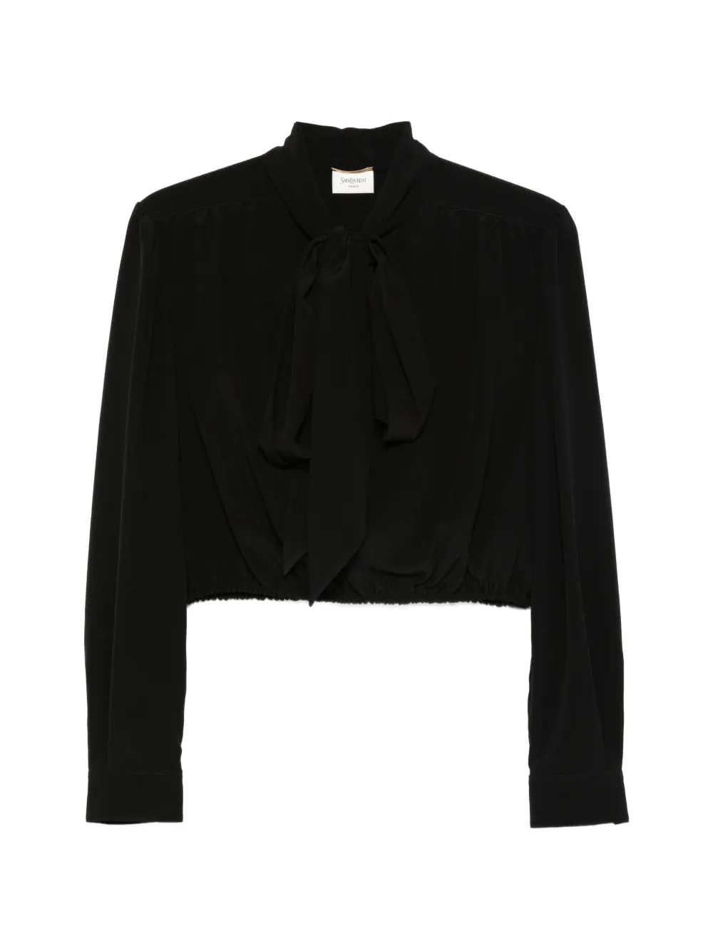 Saint Laurent tie blouse - Black