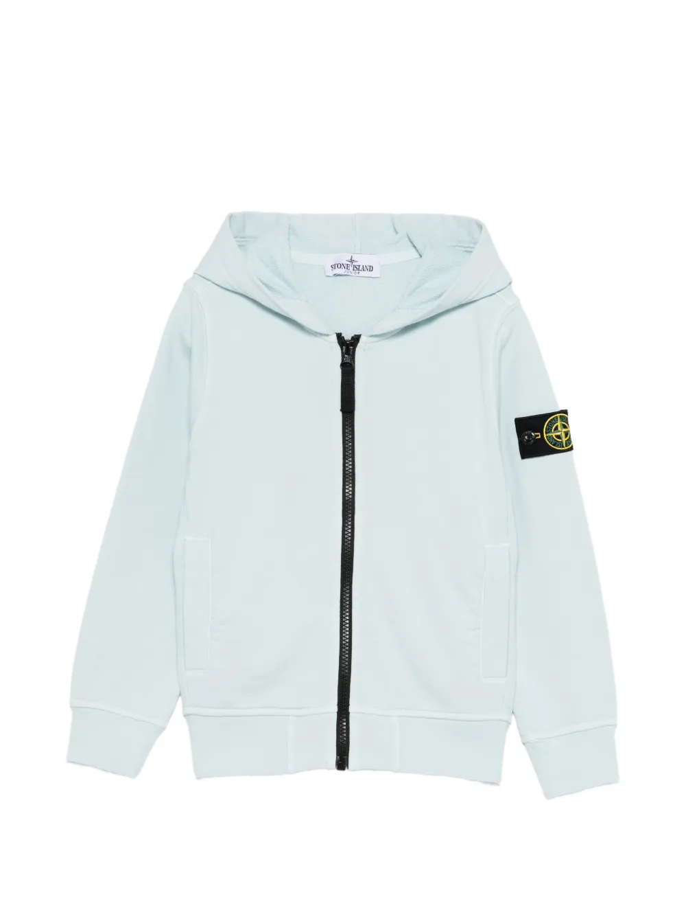 Stone Island Junior zip hooded sweatshirt - Blu