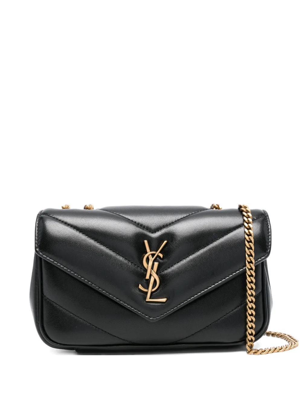 Saint Laurent leather crossbody bag - Schwarz