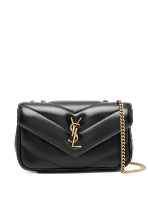 Saint Laurent Lou Quilted Leather Bag | Black | FARFETCH RO