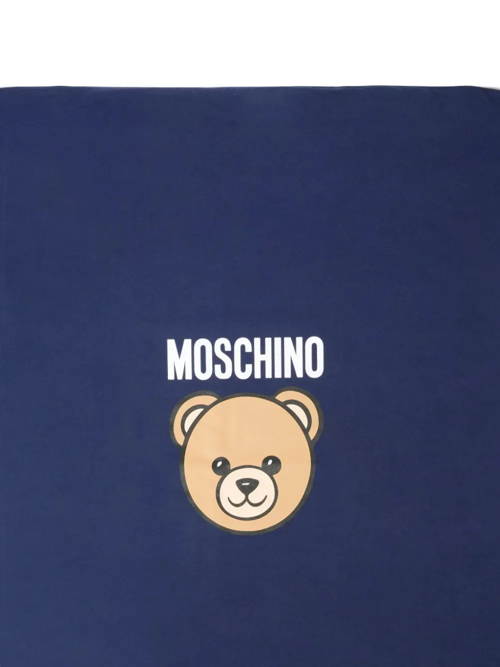  Moschino Kids Bear Logo Blanket - Blue 