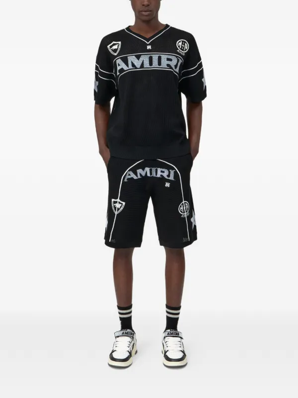 AMIRI V-neck Jersey | Black | FARFETCH IN