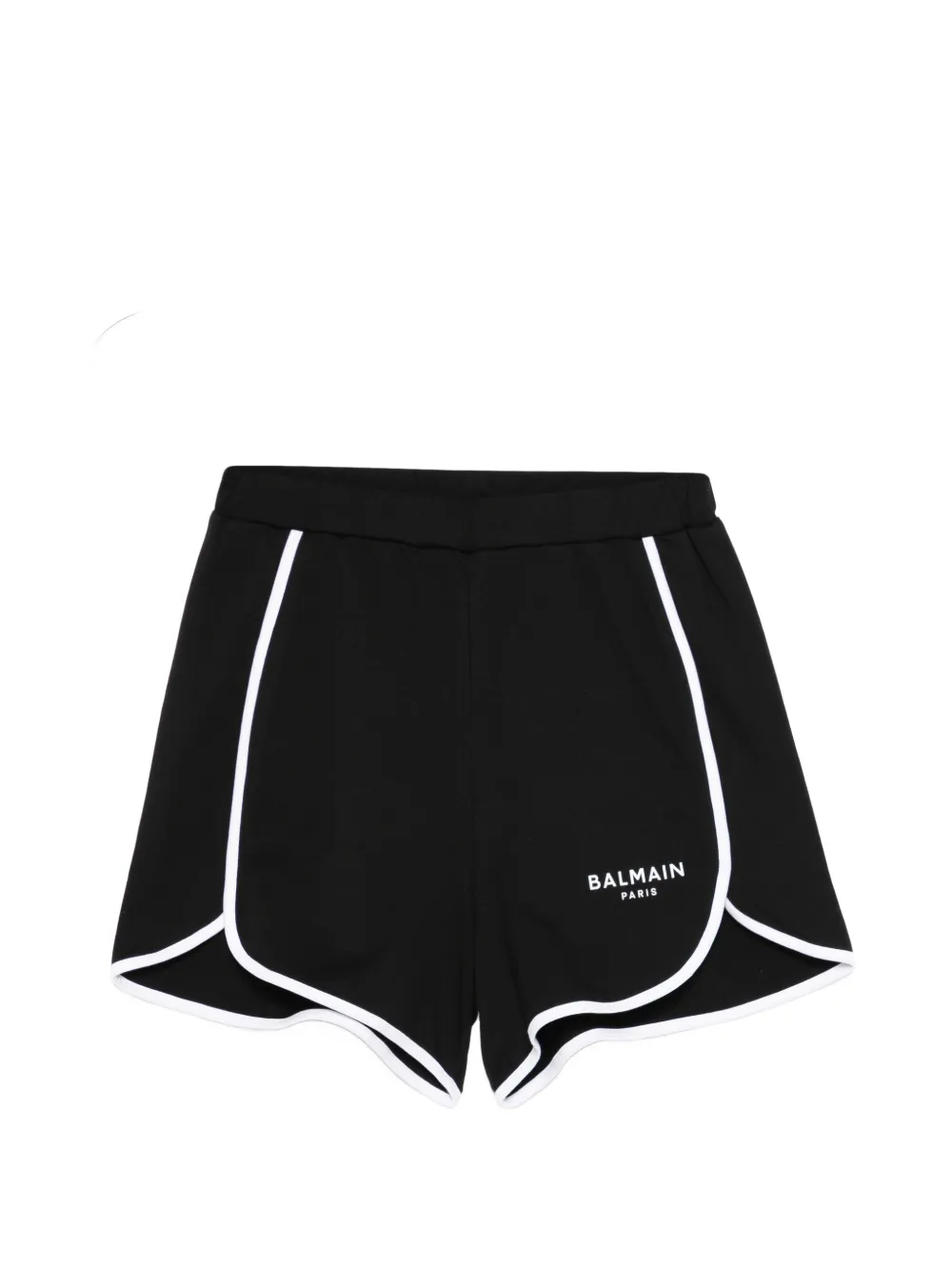 Balmain Kids logo-print shorts - Nero