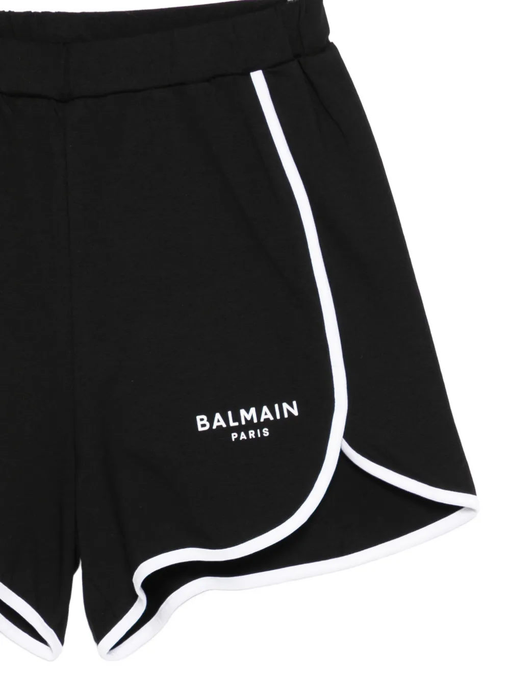 Balmain Kids Shorts met logoprint Zwart