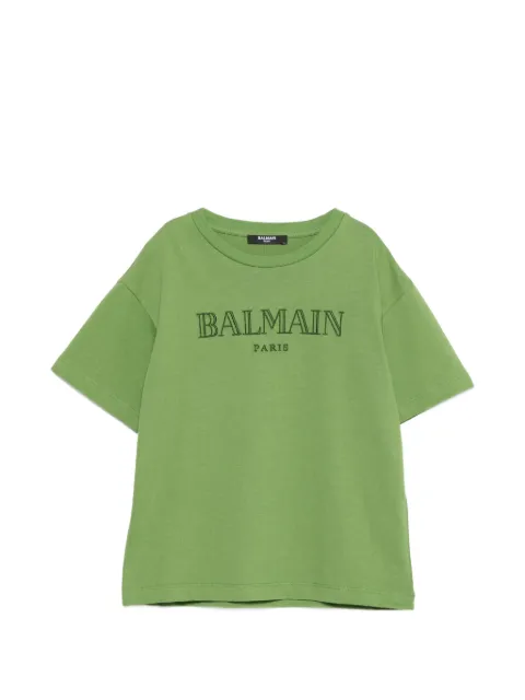 Balmain Kids logo-embroidered T-shirt