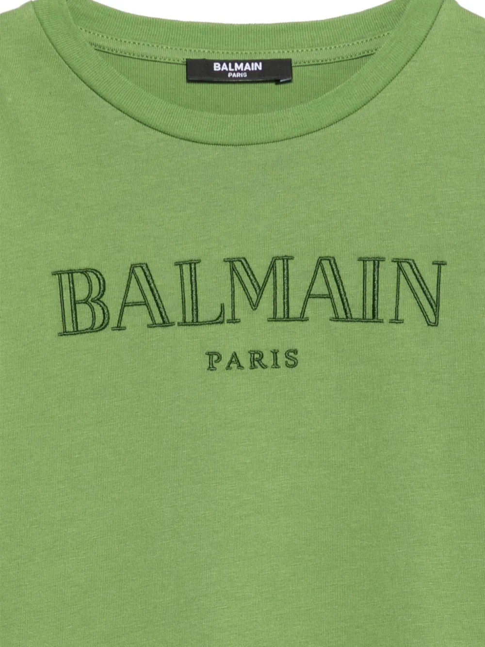Balmain Kids T-shirt met geborduurd logo Groen