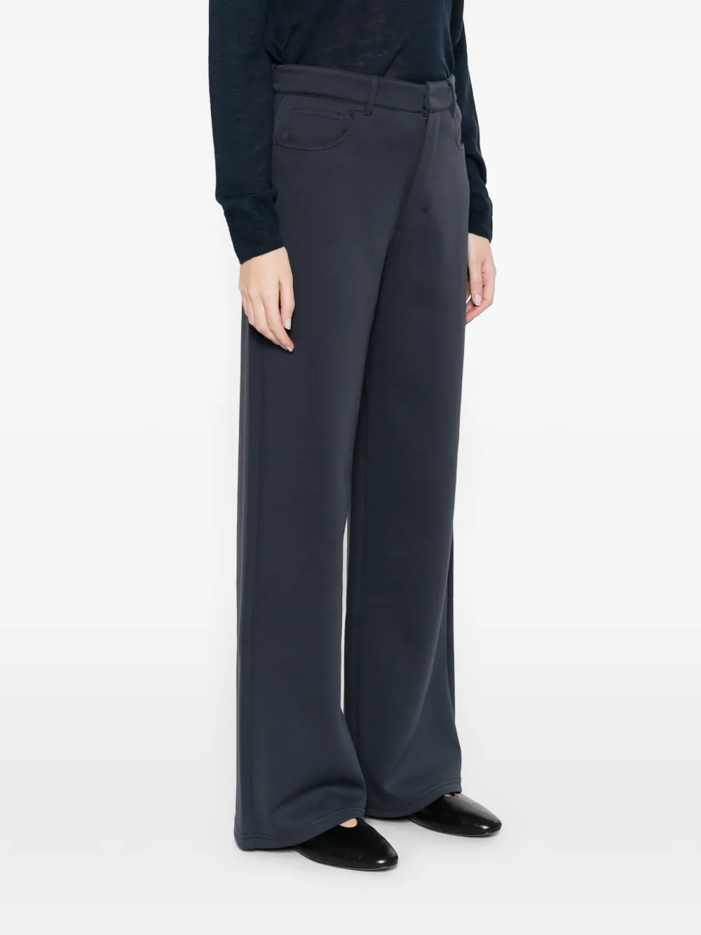 'S Max Mara Brioso broek met wijde pijpen Blauw
