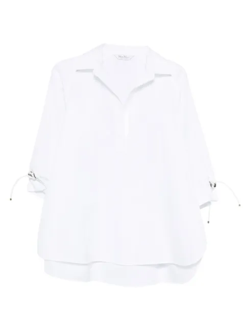 Max Mara blusa a capas con cordones