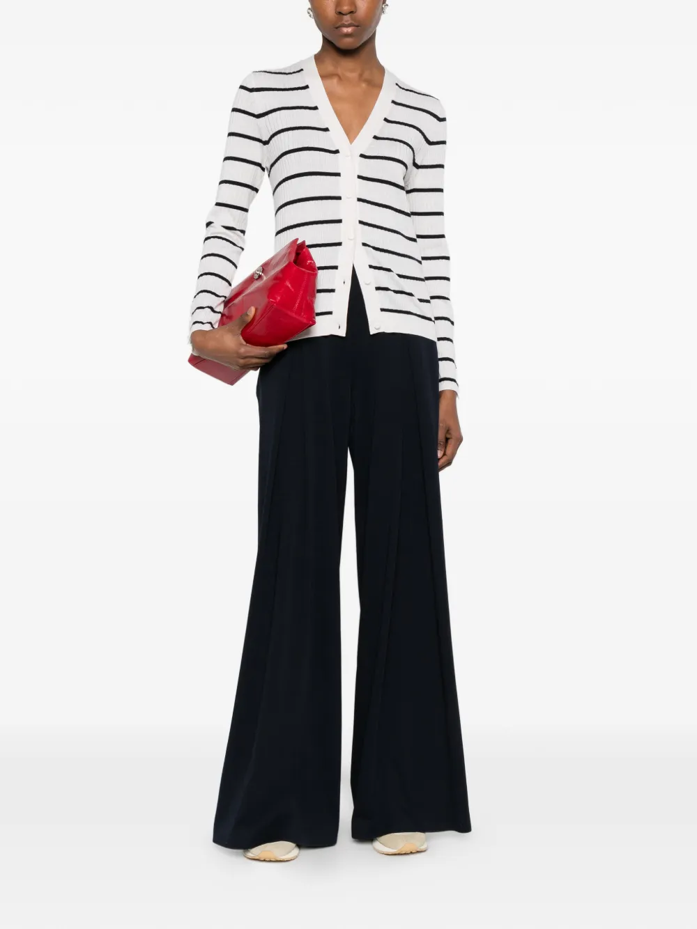 Max Mara Broek met elastische tailleband Blauw