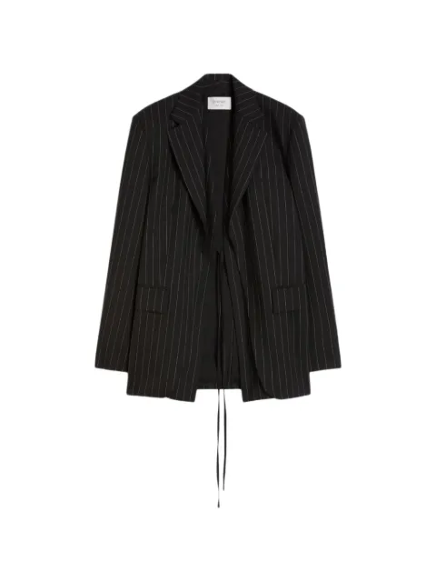 Sportmax pinstripe tie-fastening blazer