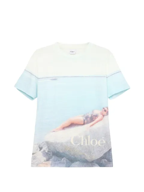Chloé T-Shirt mit rundem Ausschnitt