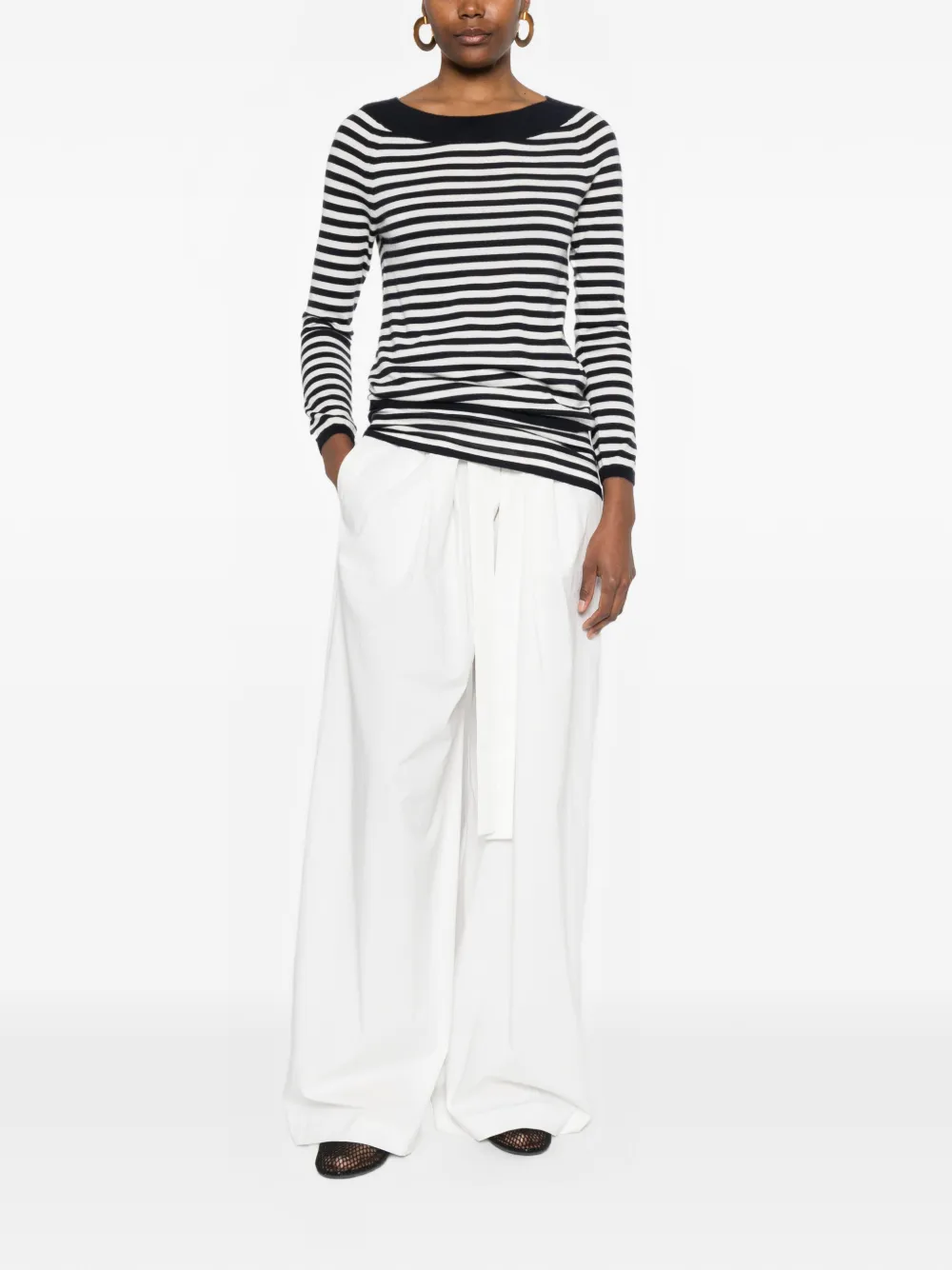  Max Mara Striped Sweater - Blue 