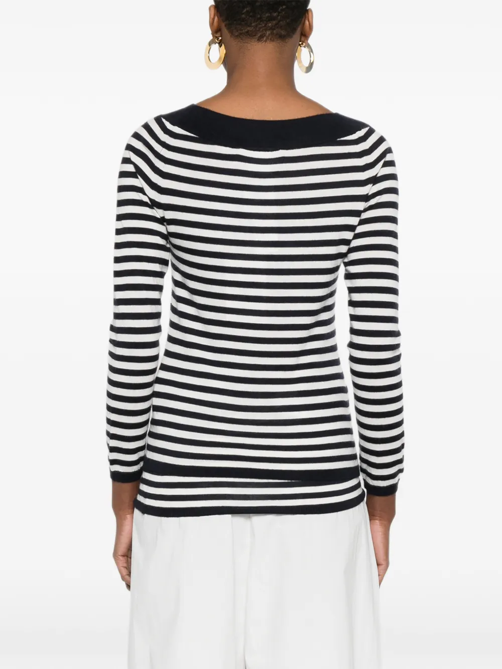 Max Mara Gestreepte trui Blauw