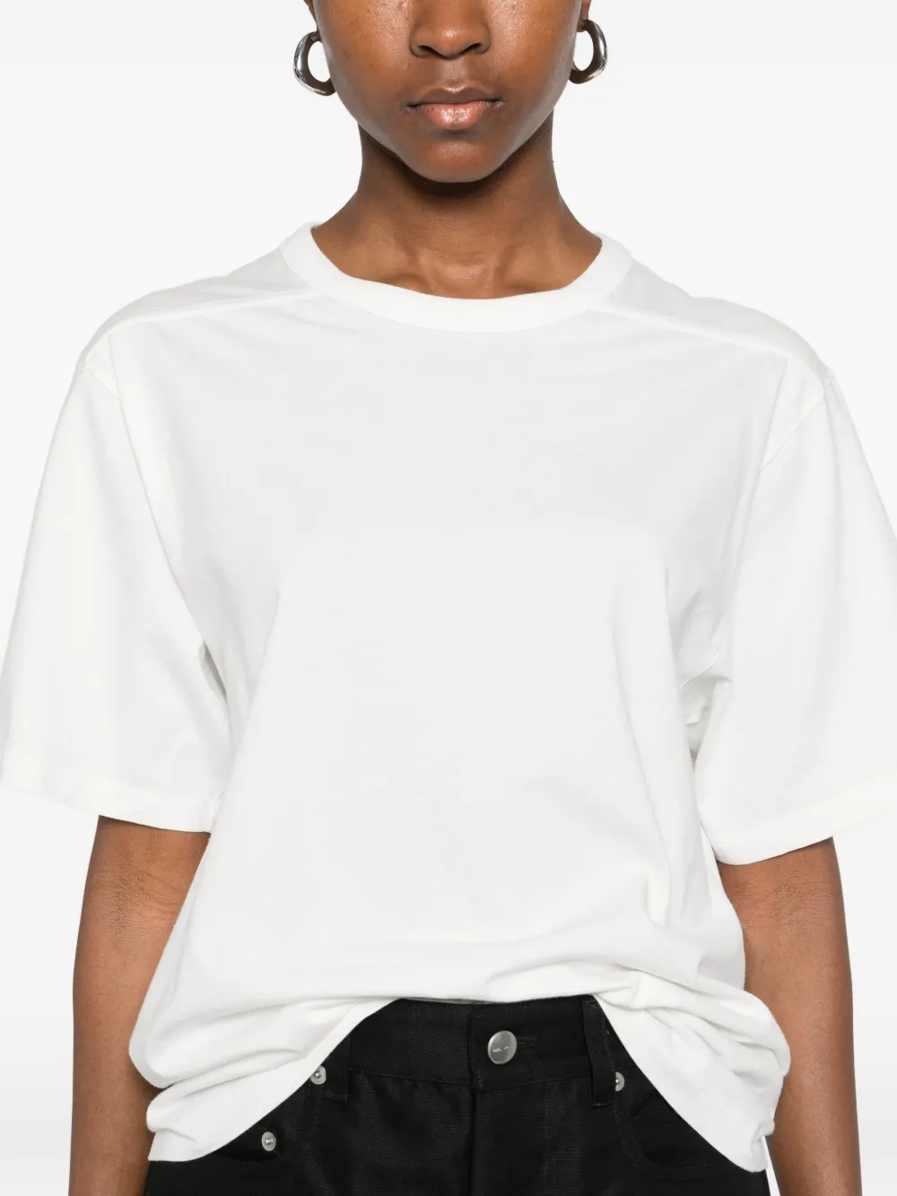 Rick Owens Brad T-shirt met ronde hals en korte mouwen Wit