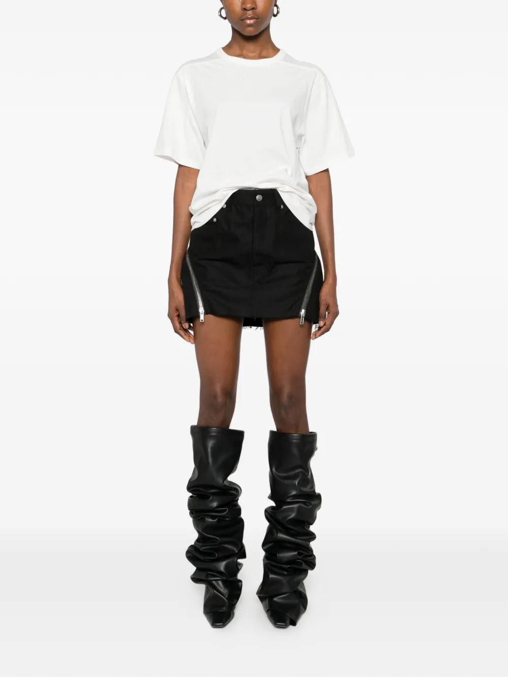 Rick Owens Brad T-shirt met ronde hals en korte mouwen Wit