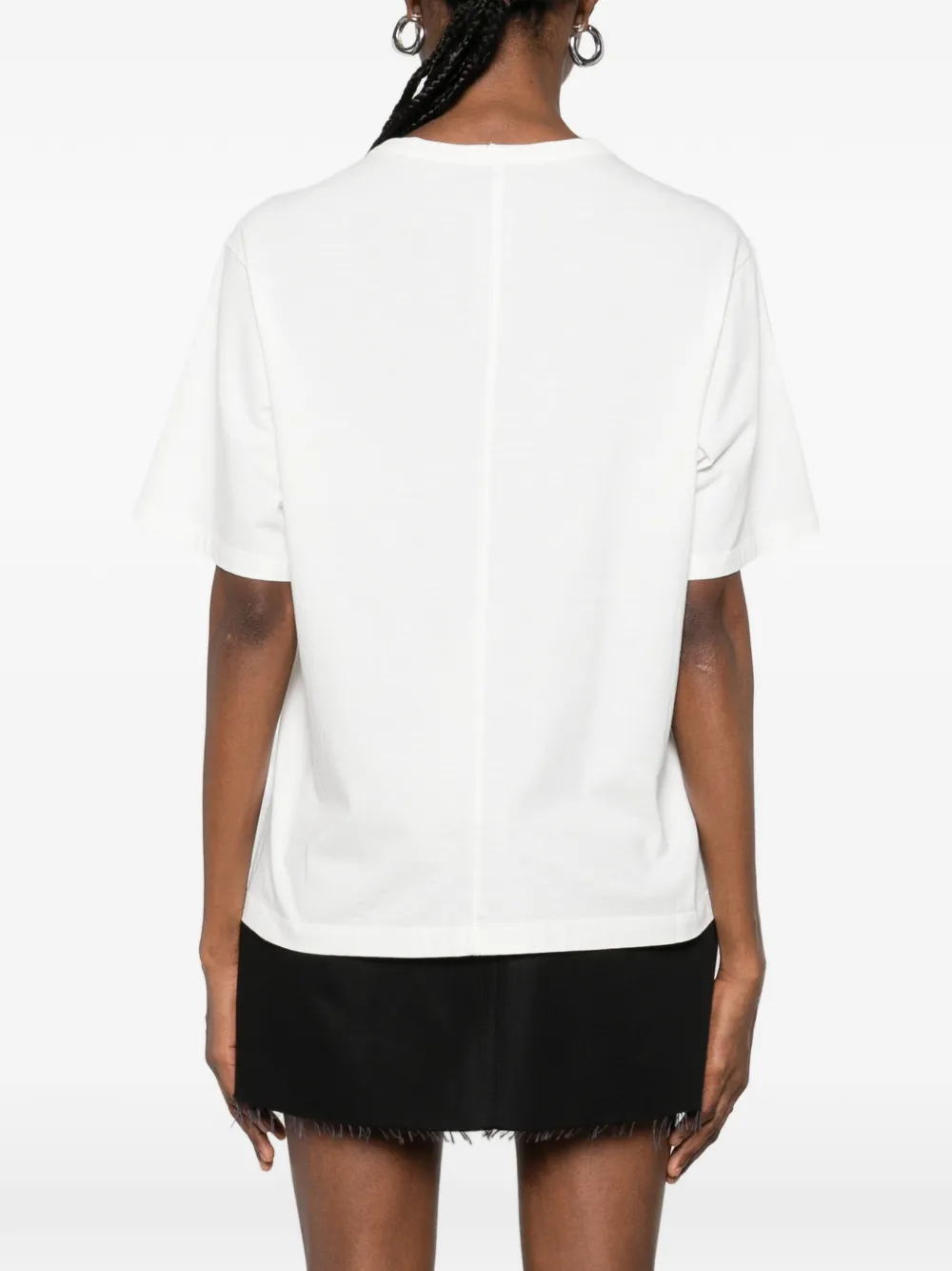 Rick Owens Brad T-shirt met ronde hals en korte mouwen Wit