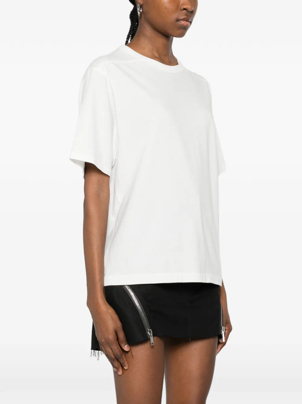 Rick Owens Brad T-shirt met ronde hals en korte mouwen Wit